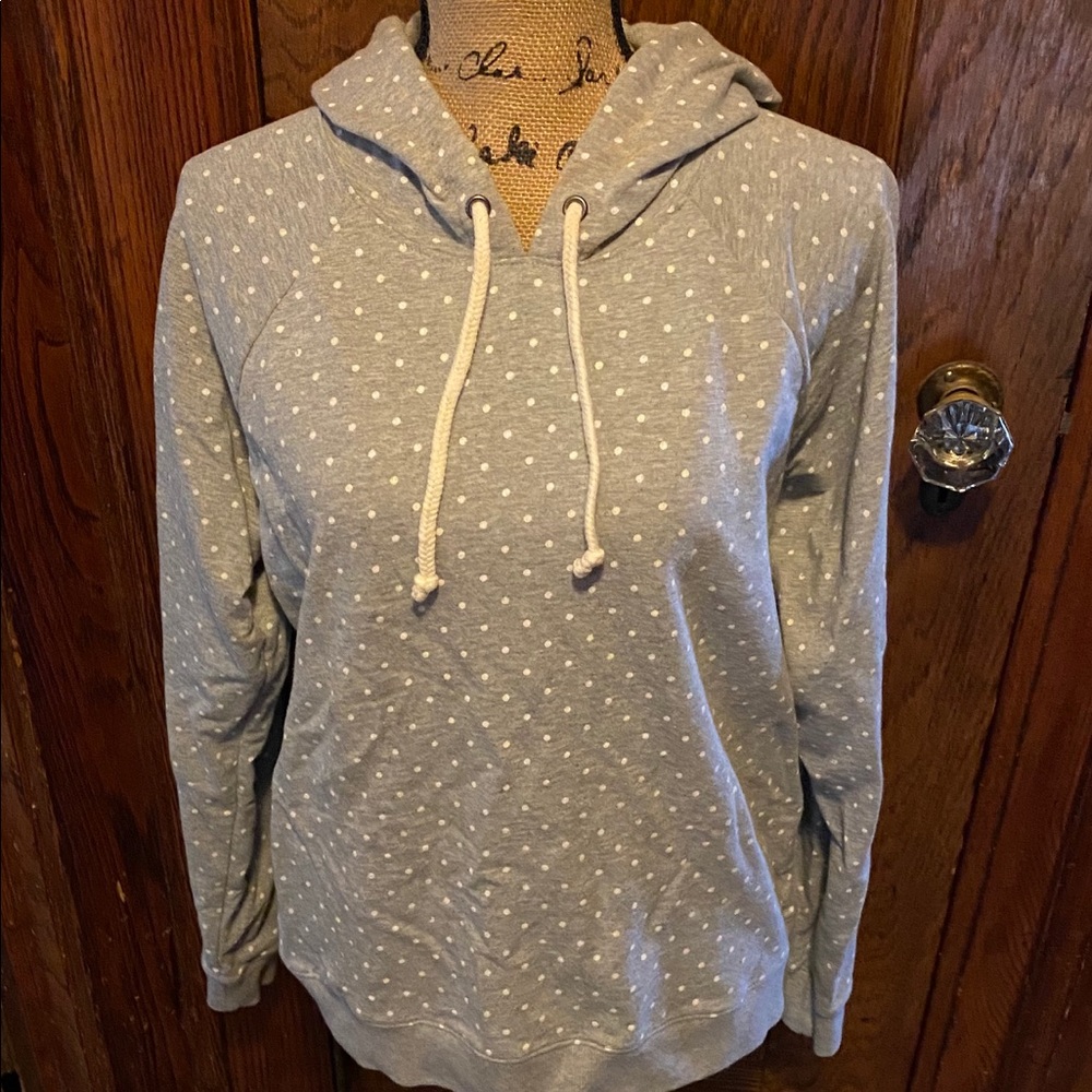 Lucky Brand Polka Dotted Hooded Sweatshirt